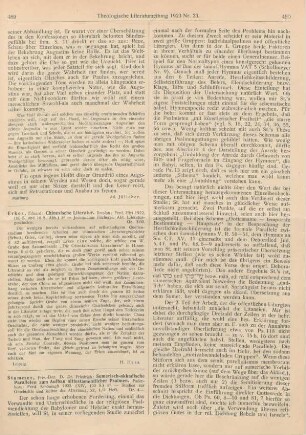 489-491 [Rezension] Stummer, Friedrich, Sumerisch-akkadische Parallelen zum Aufbau alttestamentlicher Psalmen