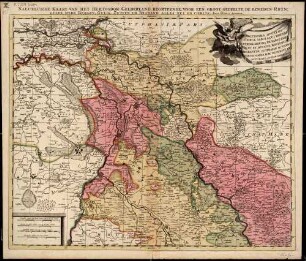 Exactissima Ducatus Geldriae Tabula : Cui Rhenus Inferior, Maxima Ex Parte Insertus; Ut Et Ducatus Montensis, Brabantiae, Zutphaniae Ac Juliaci Partes. Omnia Haec Distinctè Et Accurate