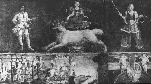 Ferrara, Palazzo Schifanoia, Sala dei Mesi, Fresko, Ausschnitt; Cossa, Francesco del; Roberti, Ercole de