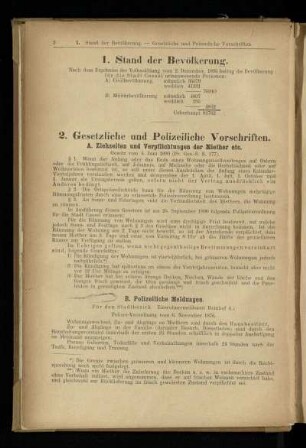 Gesetzliche und Polizeiliche Vorschriften