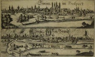 Flugblatt auf die Zerstörung von Speyer im Jahr 1689