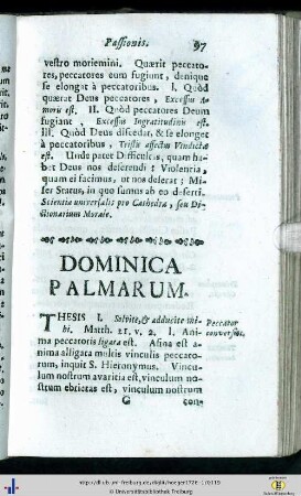 Dominica Palmarum.