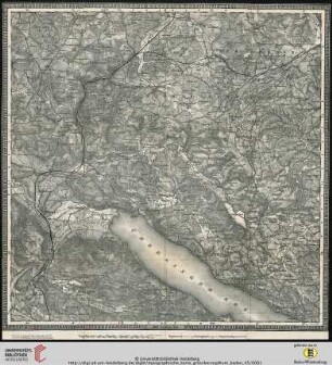 Blatt 45: Topographische Karte über das Grossherzogthum Baden: nach der allgemeinen Landesvermessung des Großherzoglichen militairisch topographischen Bureaus: Stockach