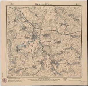 Section Frohburg - Bocka aus: Topographische Karte (Meßtischblätter) Sachsen