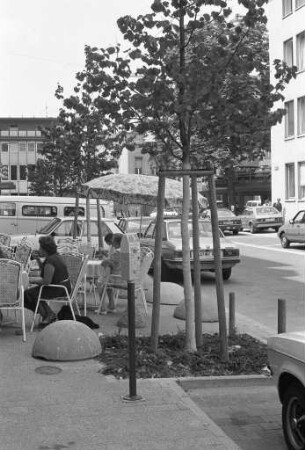 Anpflanzung von Bäumen in der Hebelstraße
