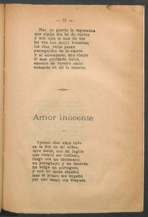 Amor inocente