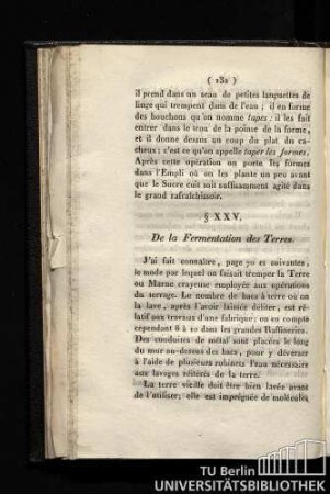 § XXV. De la Fermentation des Terres.