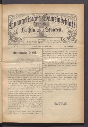 No. 17. 22. April 1914