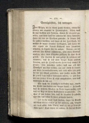 Verträglichkeit, sich vertragen.