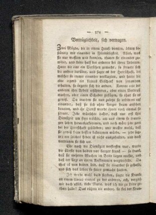Verträglichkeit, sich vertragen.