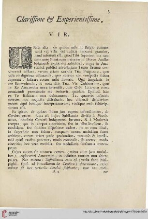 Clarissime & experientissime, vir, […]