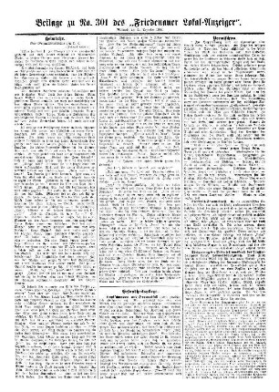 Beilage zu Nr. 301