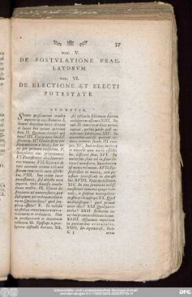 Tit. VI. De Electione Et Electi Potestate.