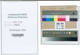 Entnazifizierung Karl Kirchmeyer , geb. 24.07.1911 (Richter)