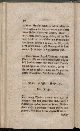 Das sechste Kapitel. - Das zehente Kapitel.