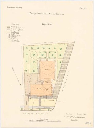 Staatsarchiv, Breslau: Lageplan 1:200