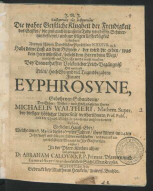 Sōphrosynē tēs euphrosynēs