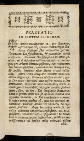 175-176, Praefatio Ad Partem Secundam