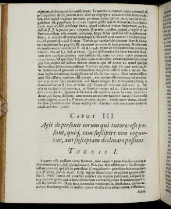 Caput III. Agit de personis eorum qui tutores esse possunt, quiq eam suscipere non coguntur, aut susceptam declinare possunt.