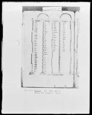 Evangeliar — ---, Folio 6versoKanontafel