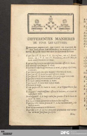 Differentes Manieres De Finir Les Lettres