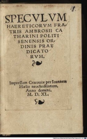 Speculum Haereticorum