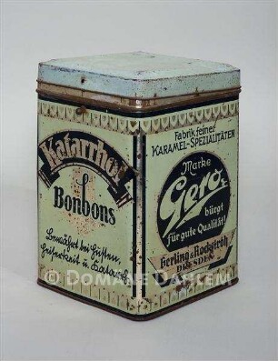 Blechdose "Katarrhol Bonbons"