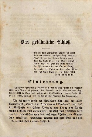 Walter Scott's sämmtliche Werke, 25,[1]. Das gefährliche Schloß