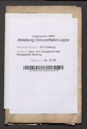 Erblasser: Bartholdus, Joseph: