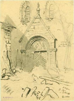 Sankt Ilgen Portal Kirche St. Aegidius mit Tympanon