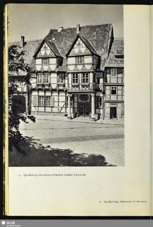 19 Quedlinburg. Geburtshaus Friedrich Gottlieb Kloppstocks