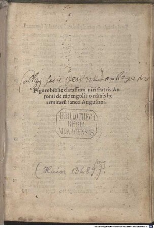 Figurae bibliae : mit Privileg