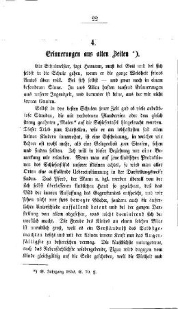 Erinnerungen aus alten Zeiten