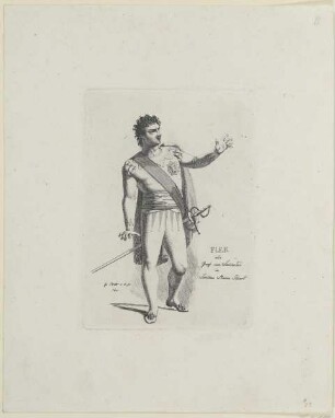 Bildnis des Flek als Graf von Leicester in Schillers Maria Stuart