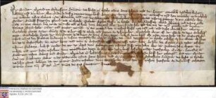 Nidda (Johanniter): Komtur Wigand v. Bellersheim und der Johanniterkonvent zu Nidda verkaufen 10 1/2 Morgen näher bezeichneten Landes, die sie dur...
