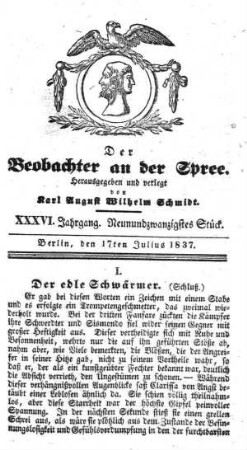 29. Stueck, 17. Juli 1837
