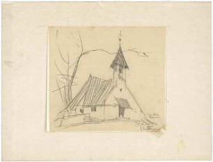 Gsaenger, Gustav; Ramsau bei Berchtesgaden (Bayern); Ev. Kirche - Perspektive