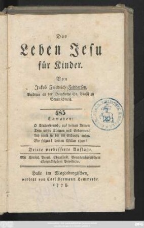 Das Leben Jesu für Kinder