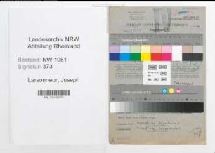 Entnazifizierung Joseph Larsonneur , geb. 03.03.1905 (Baukaufmann)