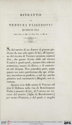 Ritratto di Ventura Passerotti