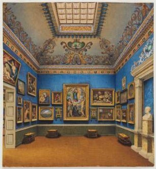 Der Italiener-Saal im alten Städelschen Kunstinstitut an der Neuen Mainzer Straße