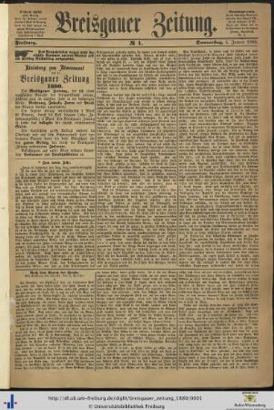 Nr. 1-26 (Januar 1880)