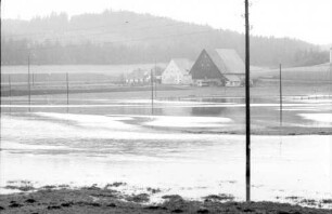 Grüningen: Hochwasser der Brigach bei Grüningen