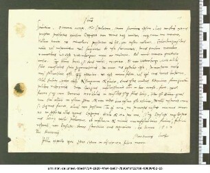 Martin Luther schreibt von der Wartburg an Georg Spalatin und spricht sich gegen eine Gefangennahme oder Hinrichtung der sogenannten Zwickauer Propheten aus (Seiten: 1r-v)