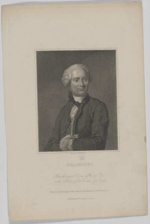 Bildnis des Jean Le Rond d'Alembert
