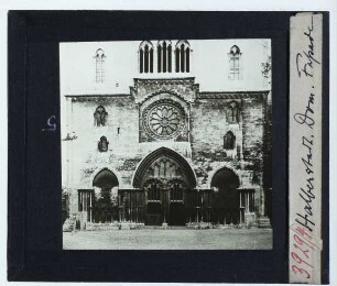 Halberstadt, Dom : Außenansicht von W