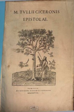 M. Tvlii Ciceronis Epistolae