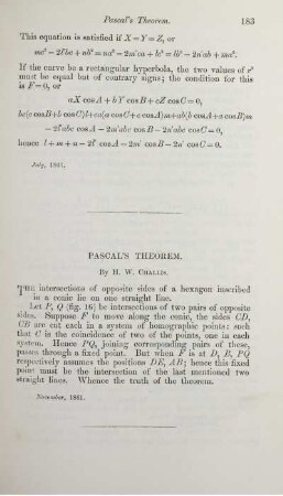 Pascal's theorem.