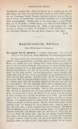 111-114 Empfehlenswerthe Schriften