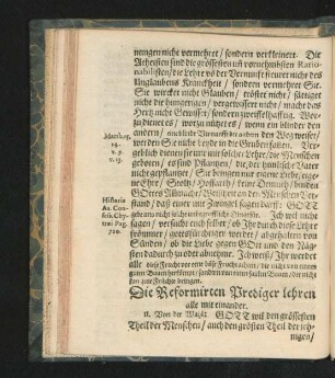 Die Reformirten Prediger lehren alle miteinander.